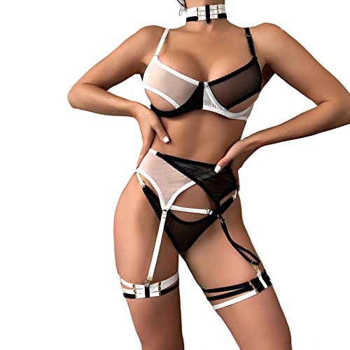 Vetements feminins ensemble porte jartelle et lingerie fine de Noël