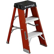 Louisville Ladder 2-Foot Fiberglass Step Stool Industrial, 375-Pound Load Capacity, Type IAA, FY8003