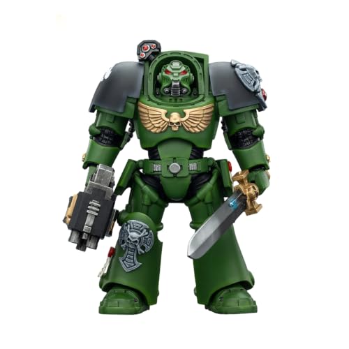 JOYTOY �W���C�g�C Warhammer�E�H�[�n���}�[ 40K JT03219 1/18 �A�N�V�����t�B�M���A �T���}���_�[�^�[�~�l�[�^�[1 �p���[�t�B�X�g�ƃX�g�[���{���^�[�t�� Salamanders Terminator 1 with Power 
