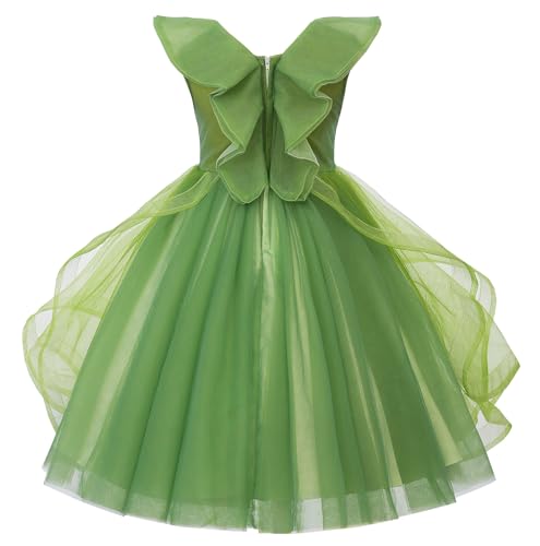 Vestido de princesa de tul con flores 3D y forro cómodo para niña 3