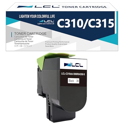 Image of LCL Compatible Toner Cartridge C310 C310DNI C310DNIM C315 C315DNI 006R04356 (1PK Black) Replacement for Xerox C310 C310DNI C310DNIM C315 C315DNI C310v C315v C310v_dni C315v_dni C315dnim printers