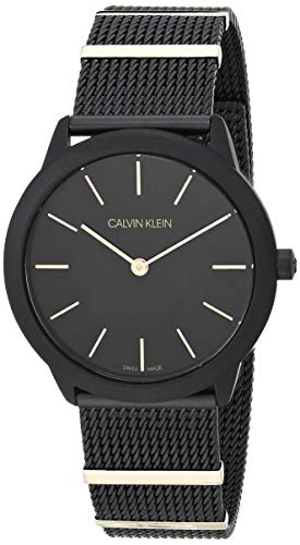 Calvin Klein Minimal Women's Mesh And Segments Bracelet Watch #TOP8