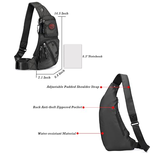 Image of NICGID Sling Bag Chest Shoulder Backpack Crossbody Daypack for Men Women