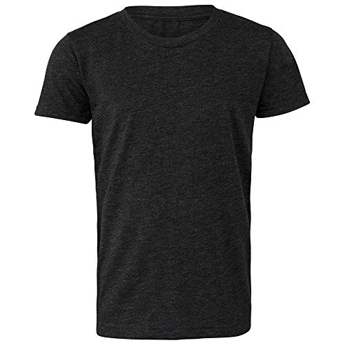 Bella + Canvas Youths Tri-Blend T-Shirt (L) (Charcoal Black Triblend)
