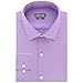 Kenneth Cole Reaction Men's Slim Fit Textured Stripe Solid Spread Collar Dress Shirt