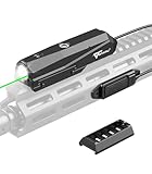 VOTATU P9L-GS 1600 Lumens Picatinny Light Laser Combo with Pressure Switch, Tactical Weapon Flashlight and Green Laser Sight Beam, Magnetic Rechargeable, Momentary/Constant-on Strobe Fuction