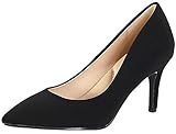 Cityclassified Comfort Coen ~ Women's Medium Heel Extra Cushion Foam Sole Pumps Shoes (10, Black Nubuck, Numeric_10)