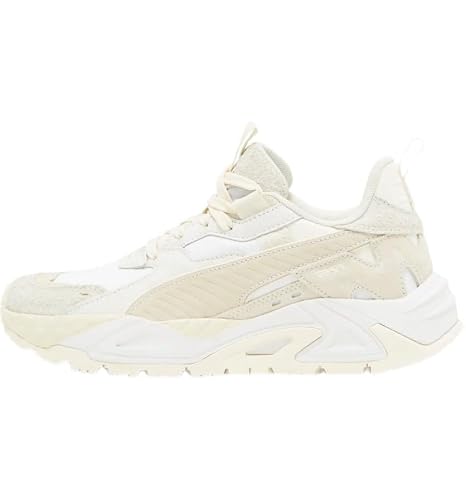 PUMA PUMA Women's RS-Trck Trifted Sneaker (White-Frosted Ivory-Pristine) (us_Footwear_Size_System, Adult, Women, Numeric, Medium, Numeric_5_Point_5)