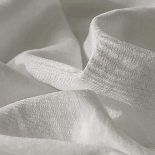 Btstil Bettvolants, Betthusse Beigegrau 180x200cm Aus Hochwertige Bio-Baumwolle Bettrock, Höhe 45cm, Soft Brushed (180x200cm)