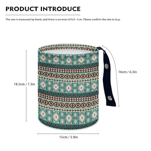 Image of Tribal Aztec Car Trash Can Collapsible Portable Car Garbage Bin for Car Front Seat, Back Seat, Floor, Headrest Rubbish Bin