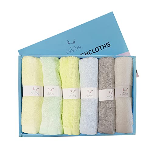 Image of elves Baby washcloth, Soft orgainc Bamboo Viscose Wash Cloth, Small washcloth for Baby & Newborn, Baby Bath Essentials, face Towel, face clohts for Baby (Rainbow boy)