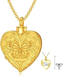 SOULMEET Cremation Jewelry for Ashes, Sterling Silver Urn Necklace for Ashes Women Men, Cherish Memories Jewelry to Keep Someone Near to You