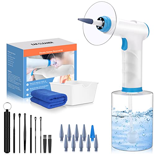 Ear Wax Removal, Cosy Life Ear Irrigation kit- Ear Wax Wash System Lavage Earwax Flushing Tool Electric Otoclears Earigator System with 4 Pressure Levels