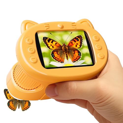 Handheld Digital Mini Microscope for Kids: 1000X 4K 2.4" Microscopes Toys by GMYGBY - Used condition - US$24.49
