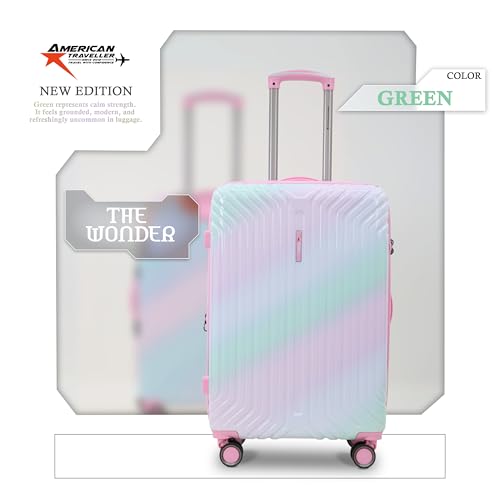 Image of AMERICAN TRAVELLER The Wonder Luggage Trolley Bags Set of 3 | TSA Type Lock | Polycarbonate Expandable Suitcase, Lightweight Durable Hard Shell, TSA Type Lock, 360 Disc Spinner Wheels