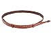 Badgery Belts 6 Plait Flat Kangaroo Plaited Leather Hat Band (Tan)