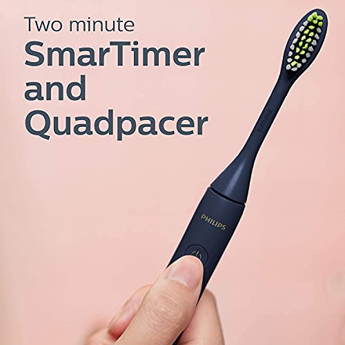 Philips Sonicare One Toothbrush, Electric Battery Powered Toothbrush With Sleek Travel Case And 2Pk Toothbrush Heads - Midnight Blue, Hy100-01 #TOP4