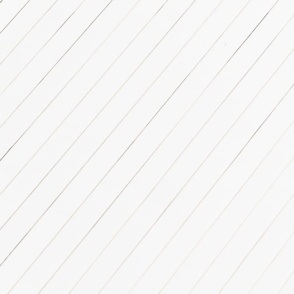 vidaXL Cloison de séparation Blanc Largeur 400 cm Hauteur 165 cm Bambou