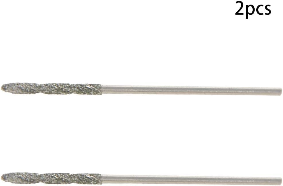 Auniwaig 1.2mm Diamond Twist Drill Bits High Speed Steel HSS for Glass Sea Shells Stone 2 Pcs