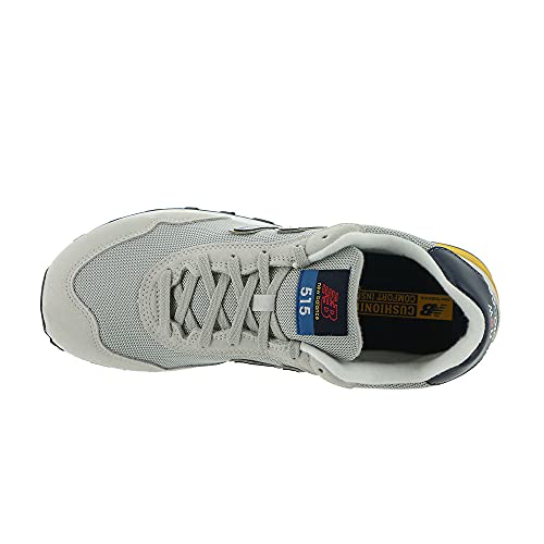 Image of New Balance Men's 515 V3 Sneaker, Rain Cloud /Pigment /Yellow, 10.5 Wide
