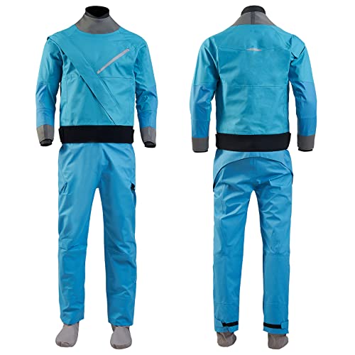 Kayak Drysuit For Women In Cold Water,Waterproof,Front Zip,Blue (Blue, S) #TOP3