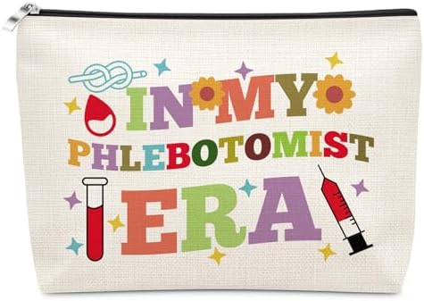 Phlebotomist Gifts for Women Makeup Bag Funny Phlebotomy Gifts Nu...