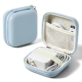Linpr Charger Case for Macbook, Portable Tech Electronic Organizer Bag, Small Travel Storage Pouch for Laptop Accessories, MacBook Power Adapter, Charging Cords, USB Drives, Power Bank (Blue, M)
