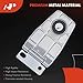 A-Premium Window Liftgate Glass Hinge Compatible with Jeep YJ Series Wrangler 1987-1995, TJ Series Wrangler 1997-2006, Rear Right Side, Replace# 5013722AB