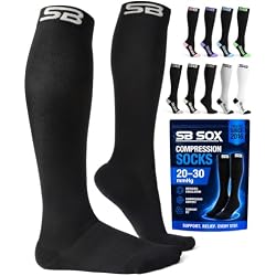 SB SOX Compression Socks for Men & Women (20-30mmHg) | Best Quality Compression Socks for Flying, Medical, Sports, Wide Calf Fit, Pregnancy, and Daily Wear. Trusted since 2016.
