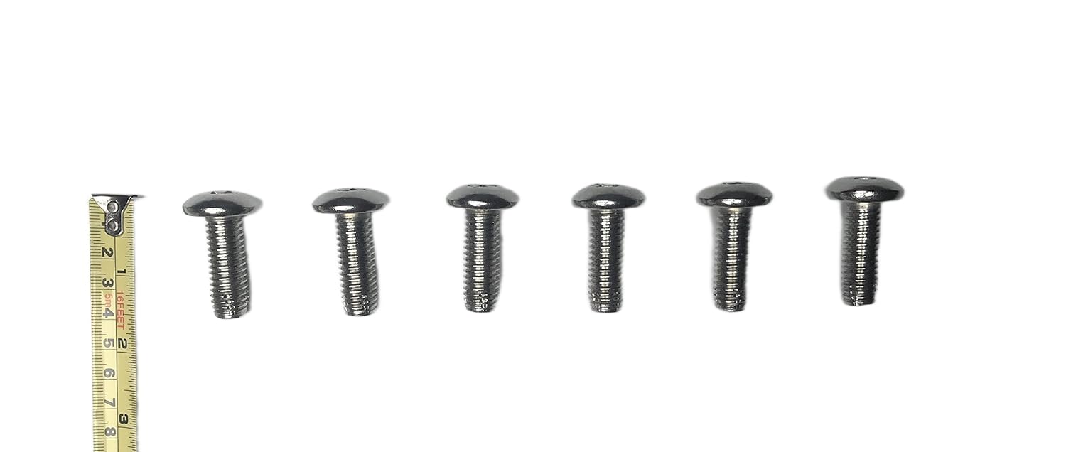 6 pcs Stainless Steel Front Bumper Torx Bolt Set | Compatible with 1997 to 2006 Jeep Wrangler TJ Models | Without Tow Hooks