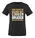 Produktbild Comedy Shirts - Meine Schwester hat einen echt coolen Bruder wahre Geschichte. - Herren T-Shirt - Schwarz/Gold-Weiss Gr. XL