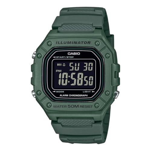 Casio Youth W-218H-3BVDF Digital Black Dial Unisex (D394)