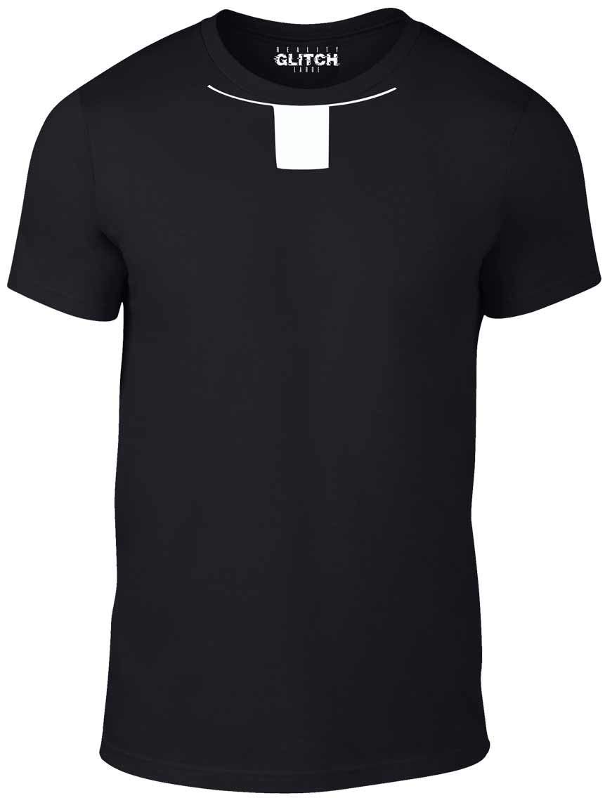 Reality Glitch Men's Black Priest T-Shirt