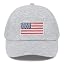 Light Grey With Red White Blue Usa Flag