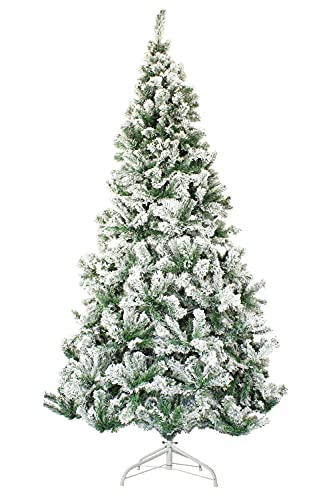 Perfect Holiday 7' Snow Flocked Christmas Tree | 750 Tips,