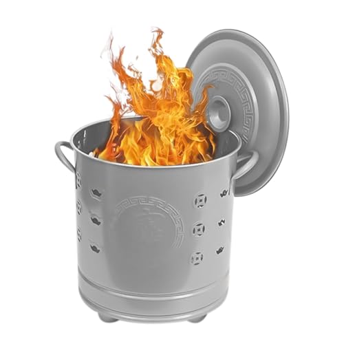 Efficient Stainless Steel Paper Burner - Silver