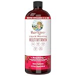MaryRuth Organics, Liquid Morning Multivitamin Essentials+, Essential Vitamins & Minerals, Sugar Free, Raspberry Flavour, 946ml, Vegan, Gluten Free