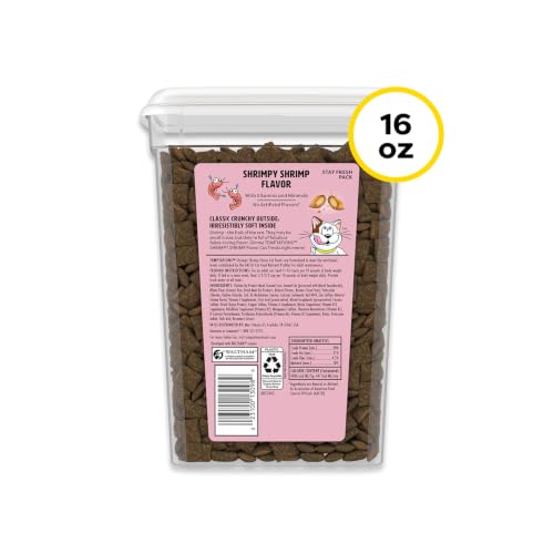 Temptations Classic Crunchy Cat Treats, Shrimpy Shrimp, 16 oz | Under 2 calories per treat, crunchy outside & soft inside, resealable tub, snack or food topper, 100% complete & balanced - image 9