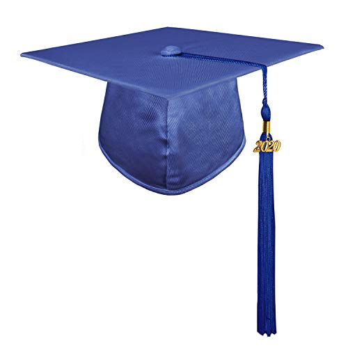 GraduationMall Shiny Kindergarten and Preschool Graduation Cap with 2020 Tassel Royal