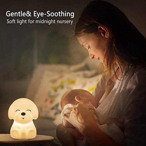 Cute Night Light For Kids, Baby Night Light, Warm White And 16 Color Changing Silicone Night Light With Remote Control,Portable,Rechargeable #TOP4