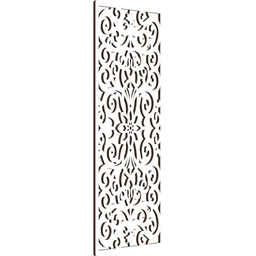 Image of Buel Decorative Pierced Fretwork Wood Wall Panels, 15 3 /8 inchW x 39 3 /8 inchH x 3 /8 inchT, Birch