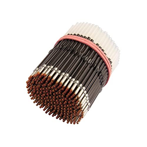 200個インクペンリフィル ビーズペン格納式ペン事務用品ブラック用, 黒, 1.0 mm
