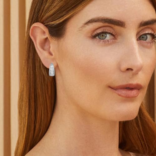 Image of Obidos 14K Gold Plated Small Chunky Open Hoops | Thick Lightweight Gold Hoop Earrings for Women