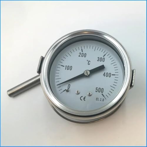 Miniatura 6 de Termómetro De Horno Con Sonda De Acero Inoxidable De 0 A 500 C Para Calderas, Hornos Tostadores, Parrillas Y Estufas De Leña, Cable De 1 M Tipo Soporte