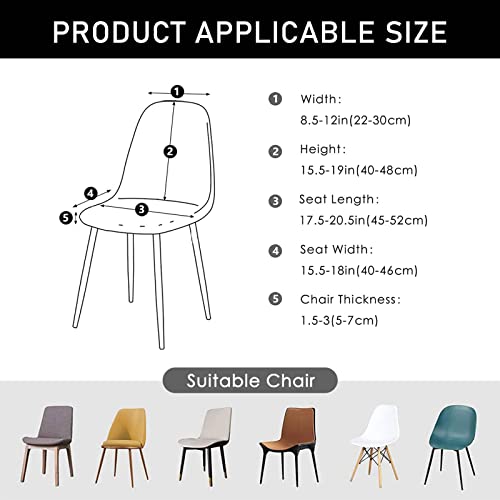 Housse de chaise imperméable pour rénover et protéger vos chaises modernes blanches tachées