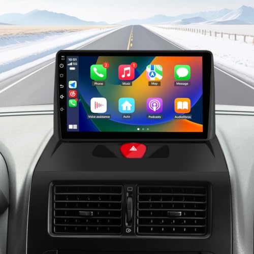 Hexinex Autoradio Android 15 pour Peugeot Expert 2/Citroën Jumpy/Fiat Scudo/Toyota Proace (2007-2016), [6Go+128Go] Écran 9 Pouces, 4G LTE, CarPlay & Android Auto, GPS WiFi Bluetooth,FM DSP, SWC