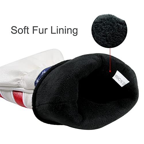 Golf Head Covers For Fairway Woods Driver Hybrid 1 3 5 Ut,Gloof Usa Stars And Stripes Golf Club Head Covers With Interchangeable Id Tags,Leather Wood Headcovers #TOP3