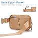 Telena Belt Bag for Women Men Fashionable Crossbody Fanny Pack for Women Waist Bag with Adjustable Strap Light Brown