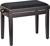 Lieferumfang: Steinbach Klavierbank höhenverstellbar Rosenholz matt // Höhenverstellbar von ca 49-58cm // Maße der Sitzfläche: ca. 53 x 30 cm