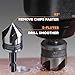 Jerax tools Tungsten Carbide Inner and Outer Deburring External Chamfer Tool Set for Removing Burr, Quick Release Hex Shank Deburring Tool for Metal Rod, Tube, Copper/PVC Pipe